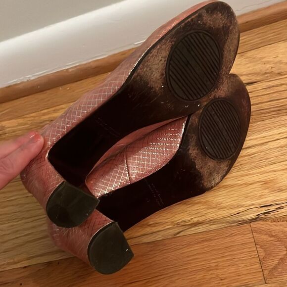 Chie Mihara Pink metallic Mary Jane Heels size 40/US 9-9.5 - Picture 10 of 10